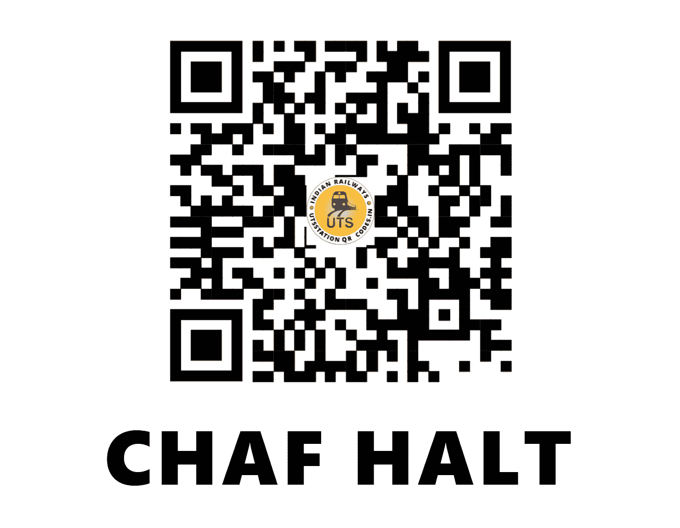 UTS QR Code for CHAF HALT - CHAF - NE (UTTAR PRADESH)